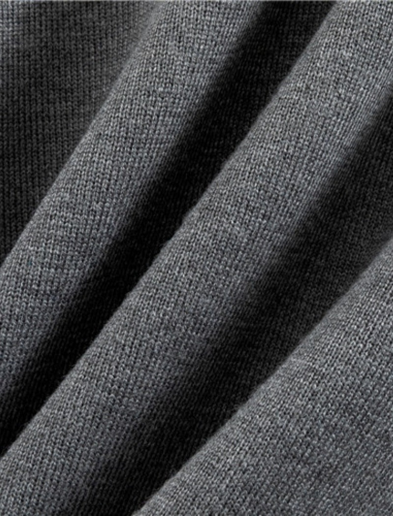 Two-Piece Knit Lounge Set with Contrast Trim