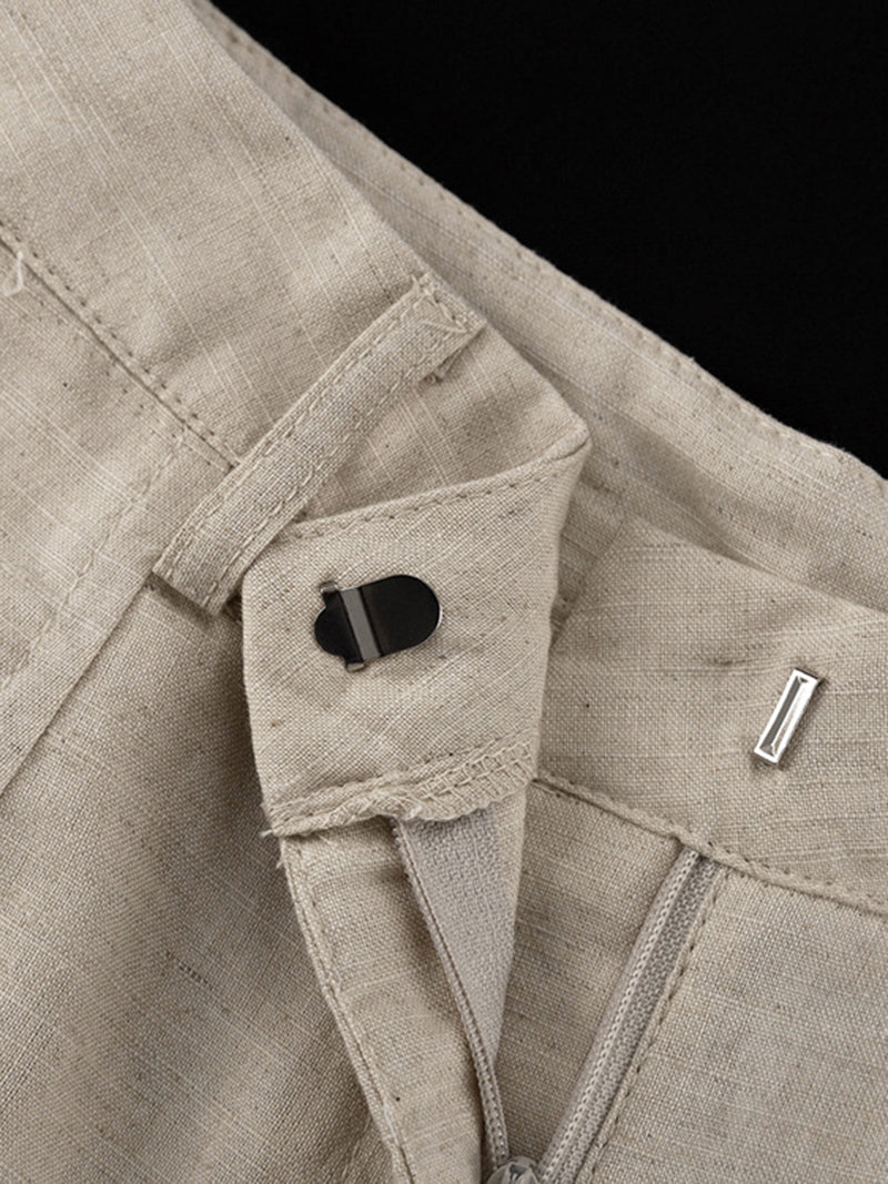 Button-Up Vest and Shorts Set