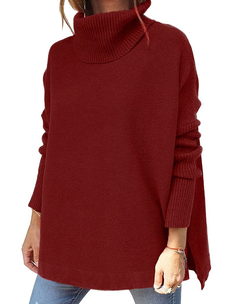 Loose-Fit Turtleneck Pullover