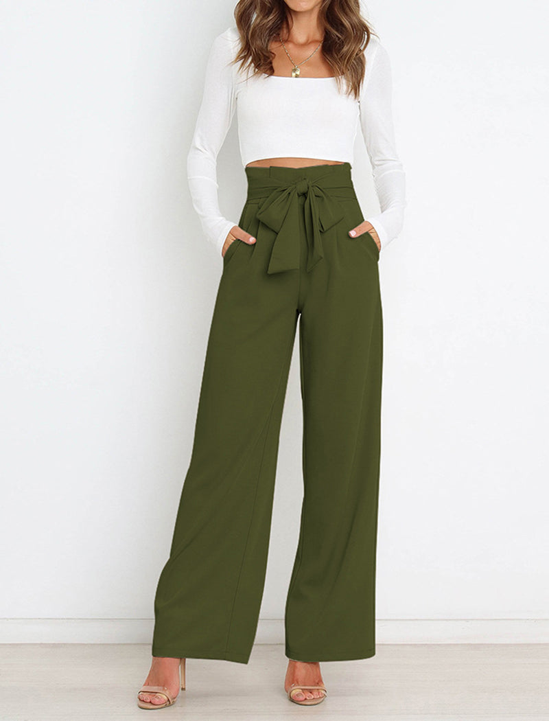 High-Rise Wide-Leg Trousers