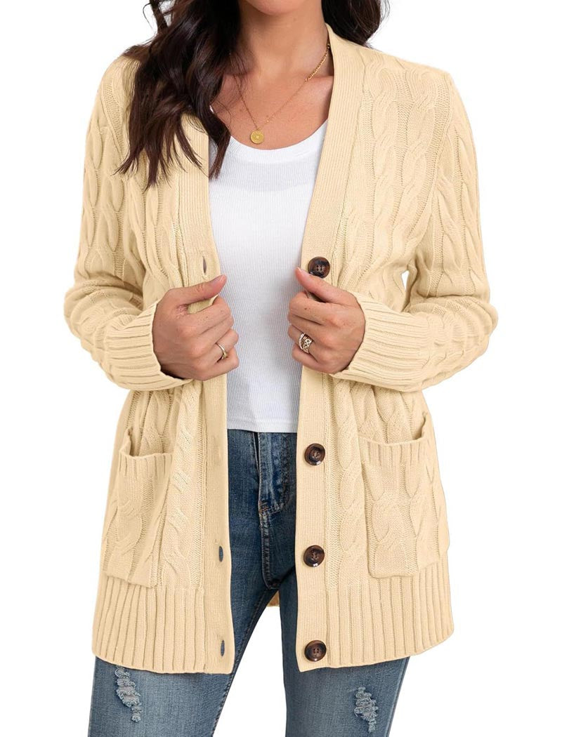 Button-Up Knit Cardigan
