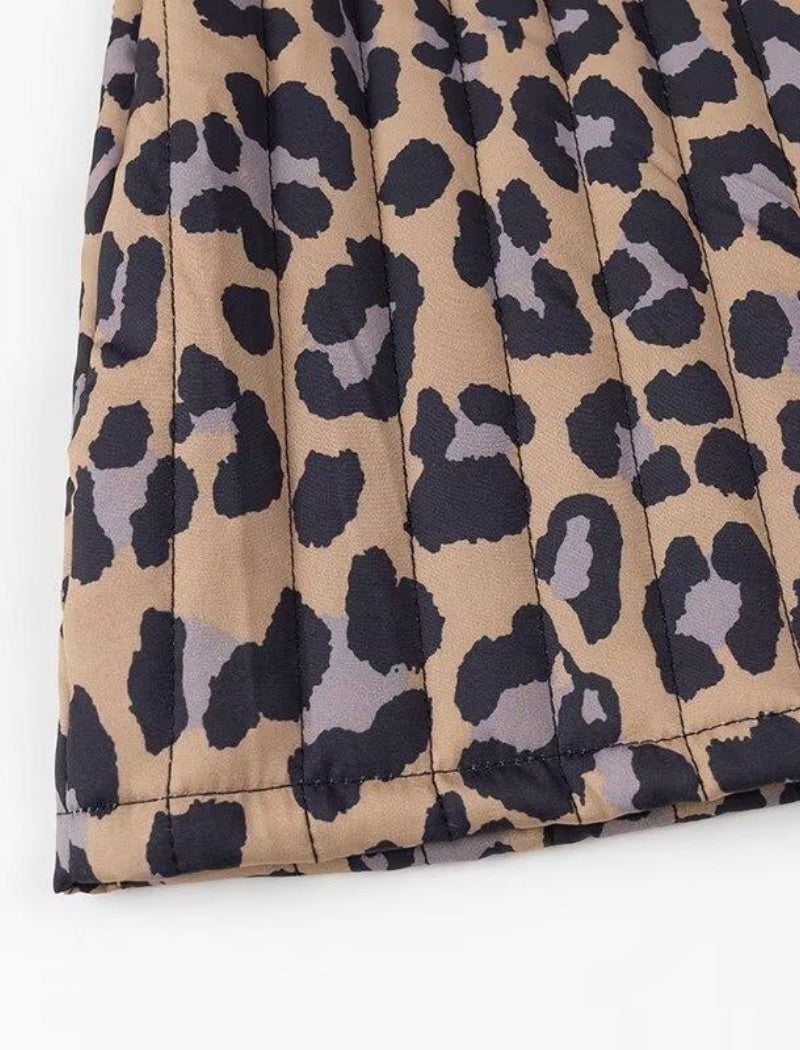 Leopard Print Sleeveless Vest