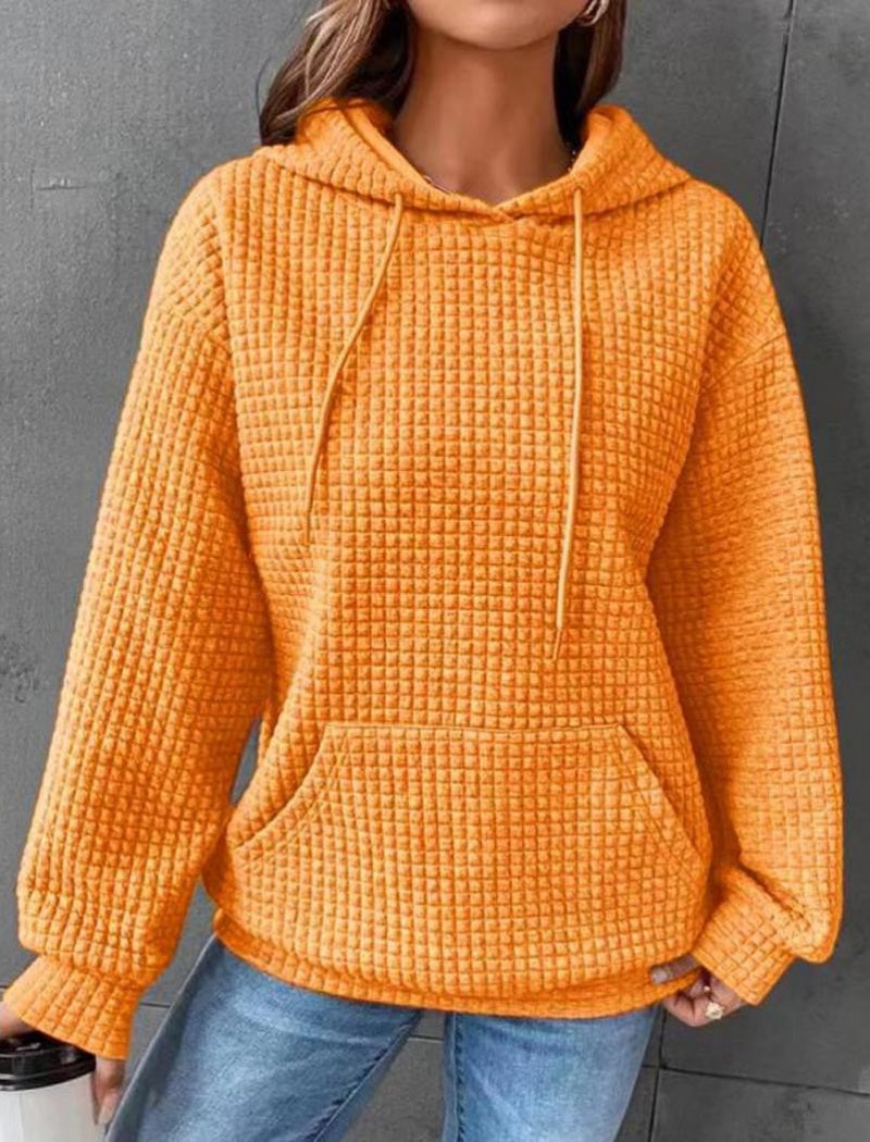 Waffle Knit Hoodie