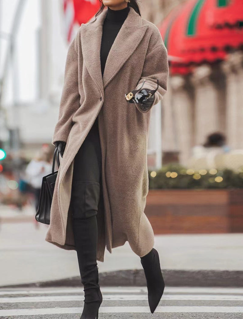 Longline Oversized Teddy Coat