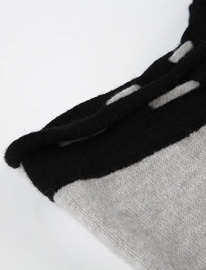 Drawstring Knit Flare Pants