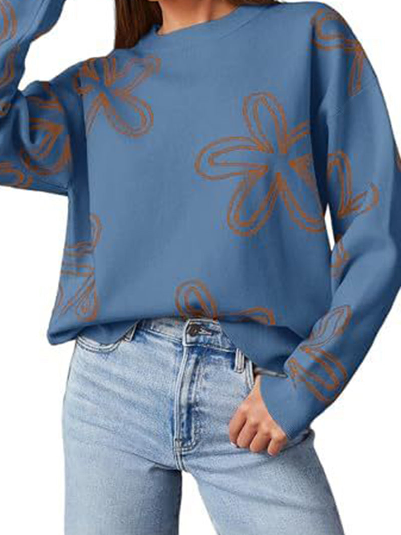 Floral Pullover Sweater