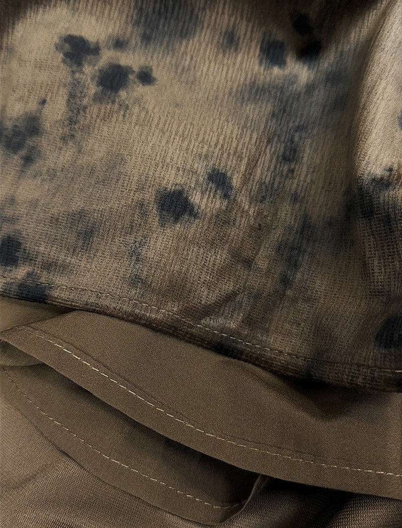 Vintage Print Midi Skirt