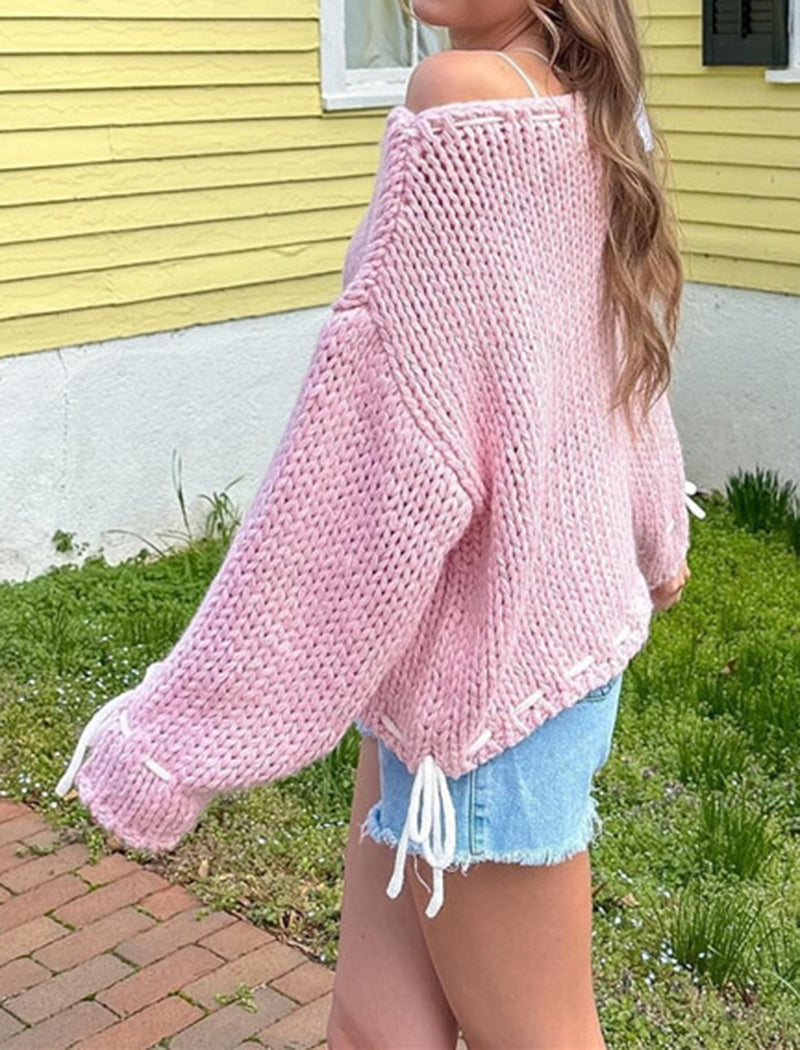 Ribbon Knit Sweater