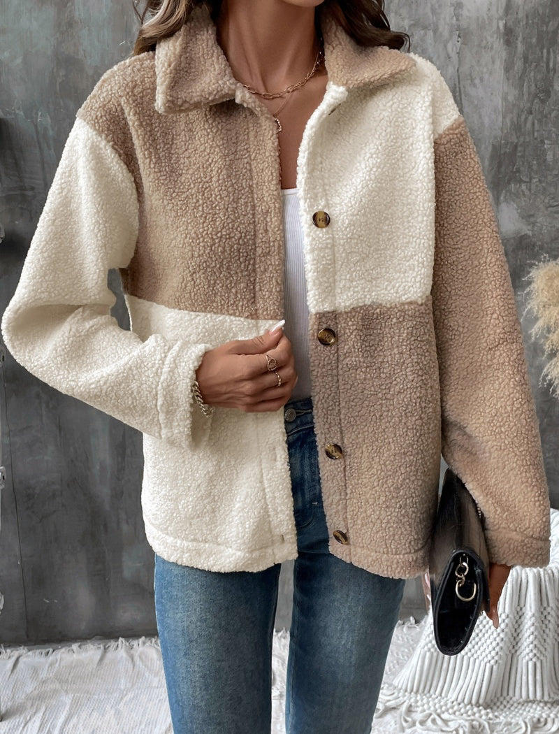 Button-Up Textured Jacket