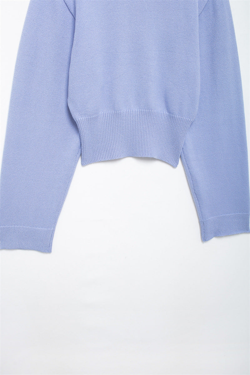 Classic Crewneck Cropped Sweater