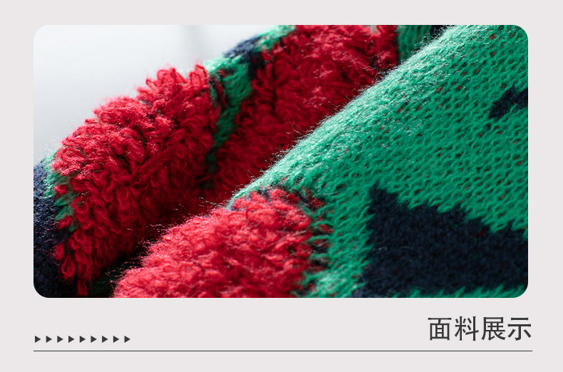 Oversized Floral Pattern Sweater