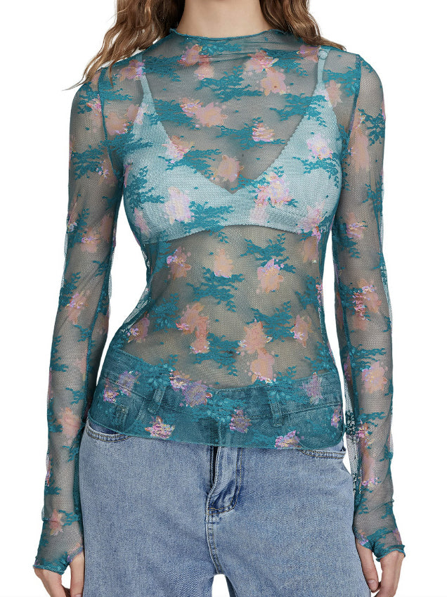 Lace Mesh Base Top