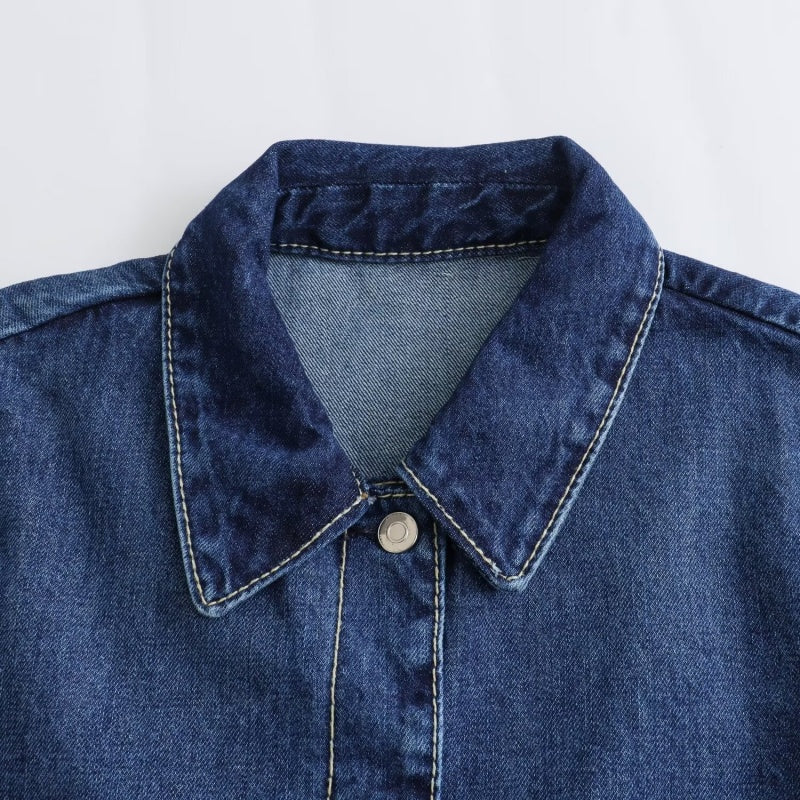 Classic Denim Long Jacket