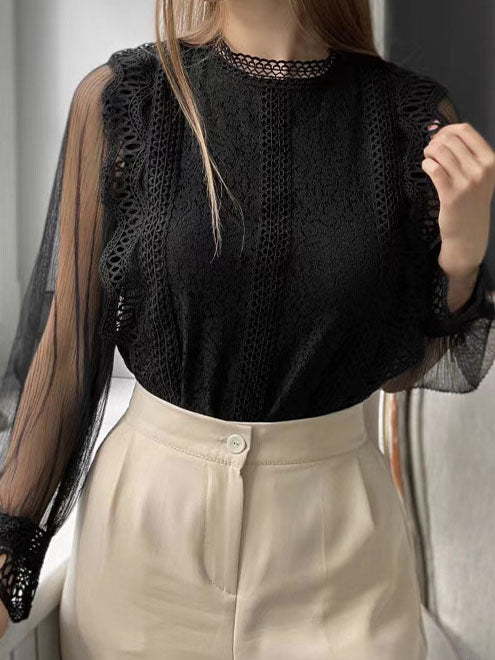 Lace Sheer Blouse
