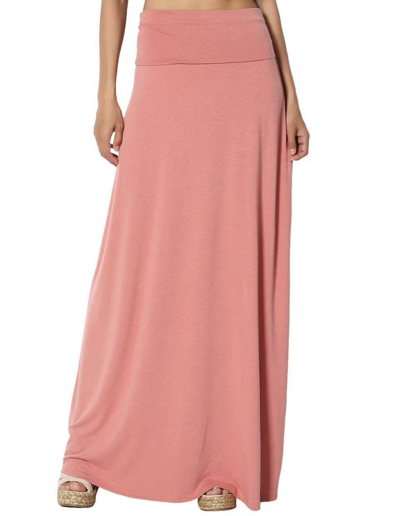 Stretchy Full-Length Maxi Skirt