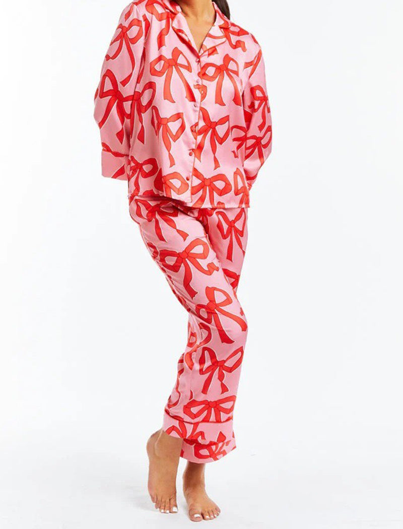 Bow Loungewear Two-Piece Set