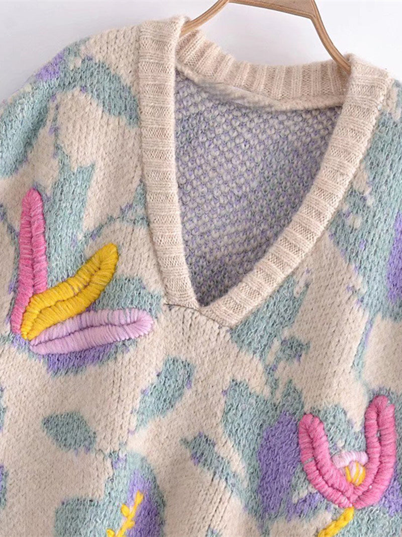 Floral Sweater Vest