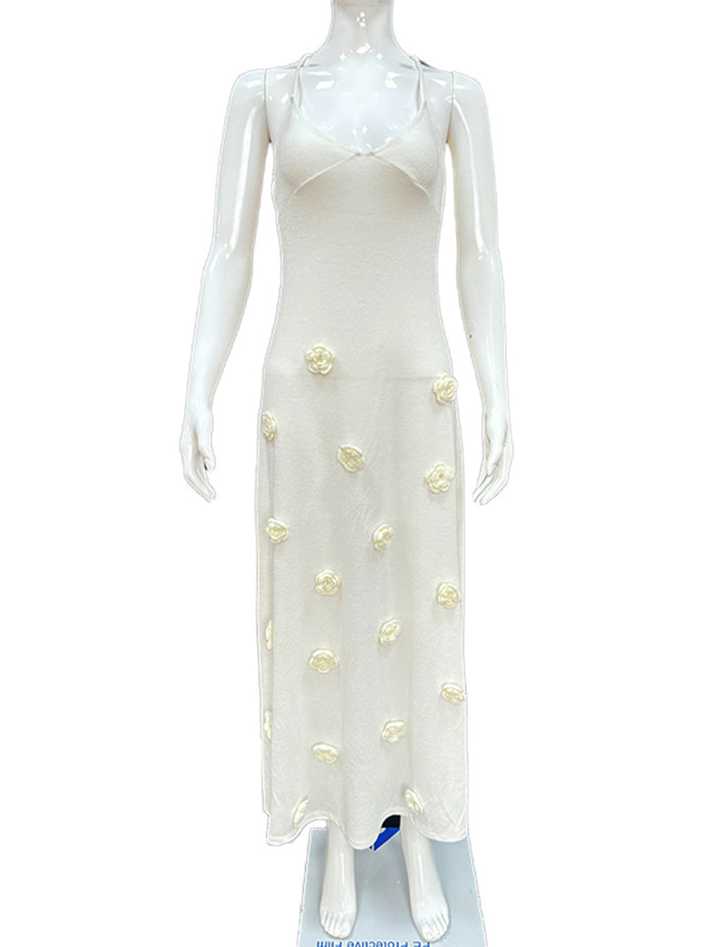 Rosette Bodycon Maxi Cami Dress