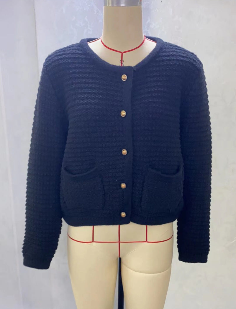 Button-Up Knit Cardigan