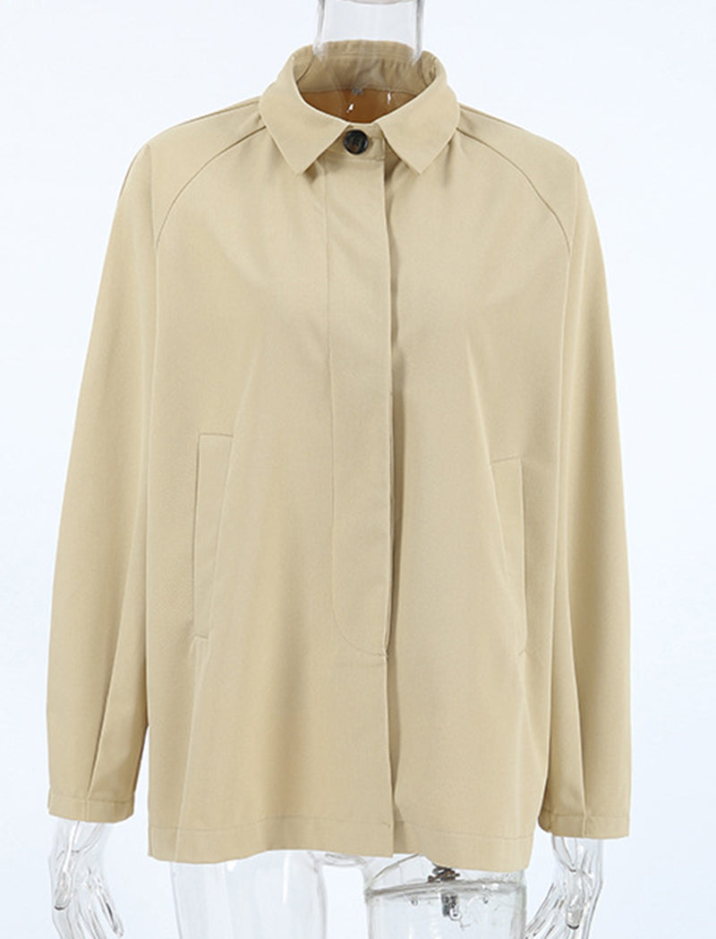 Collared Casual Loose Jacket