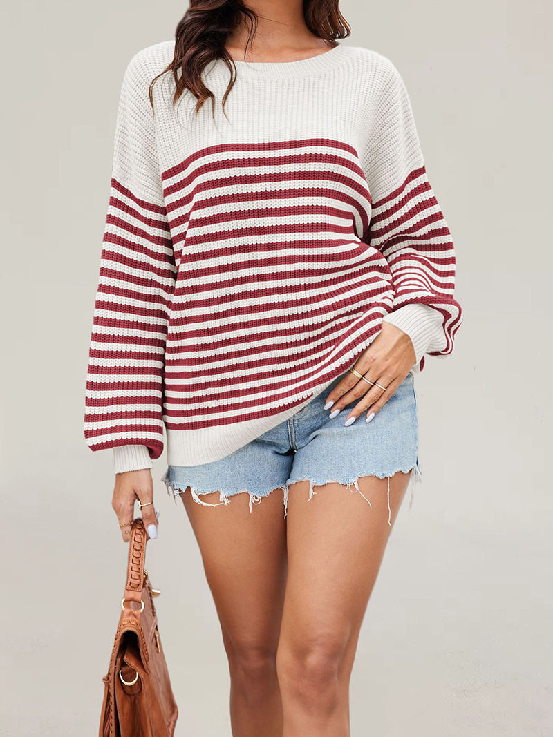 Striped Knit Sweater