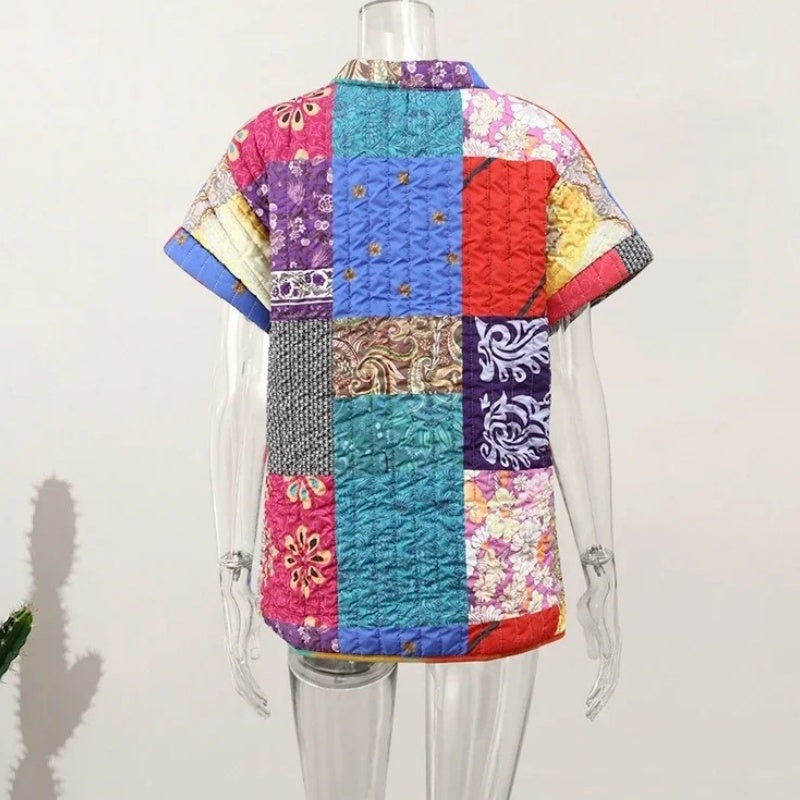 Sleeveless Printed Vest