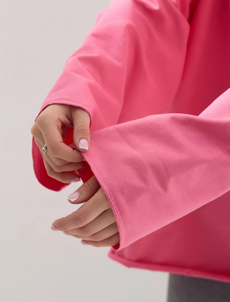 Oversized Long-Sleeves Round Neck Top