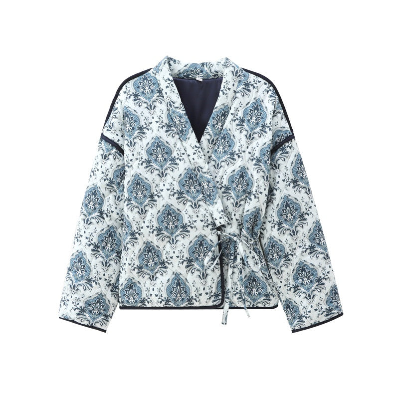 Floral Print Kimono Jacket