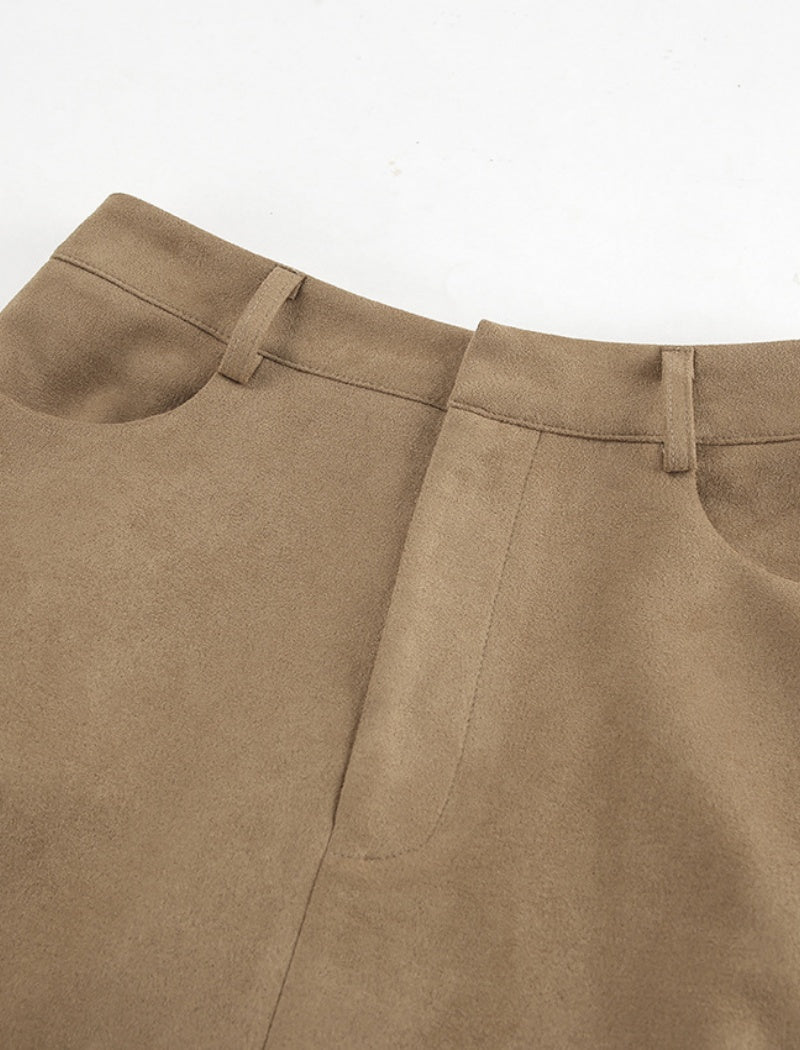 High-Slit Maxi Skirt with Fitted Waist