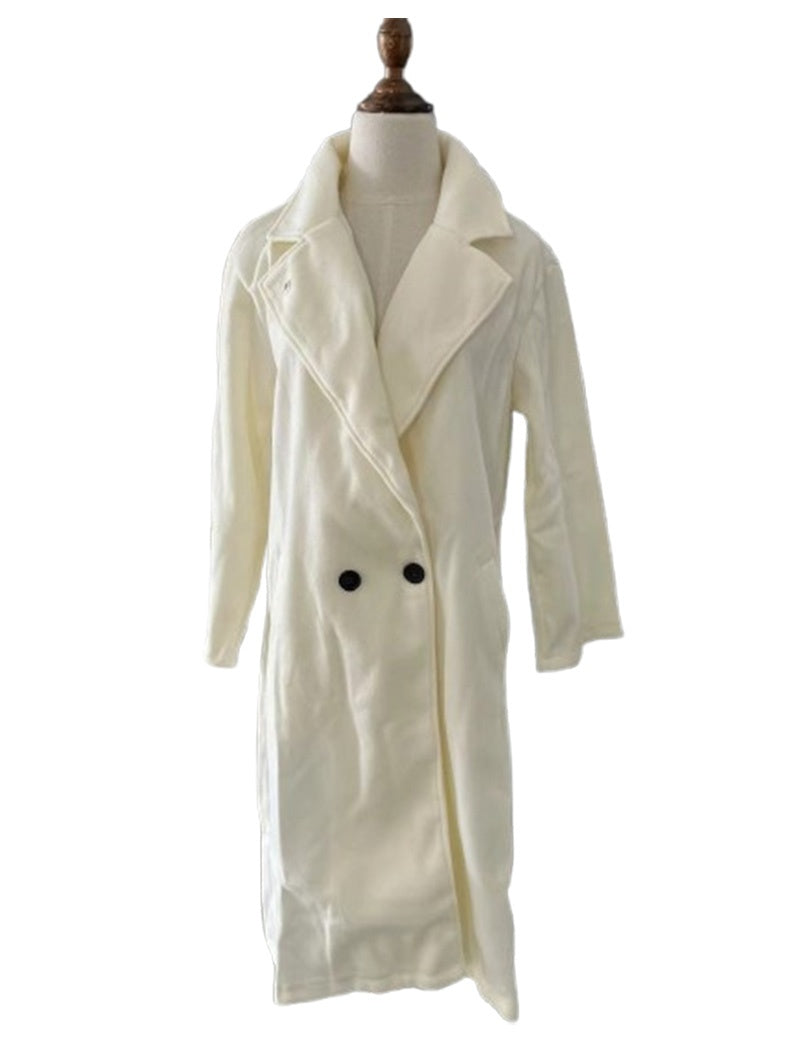 Casual Solid Coat with Loose Fit