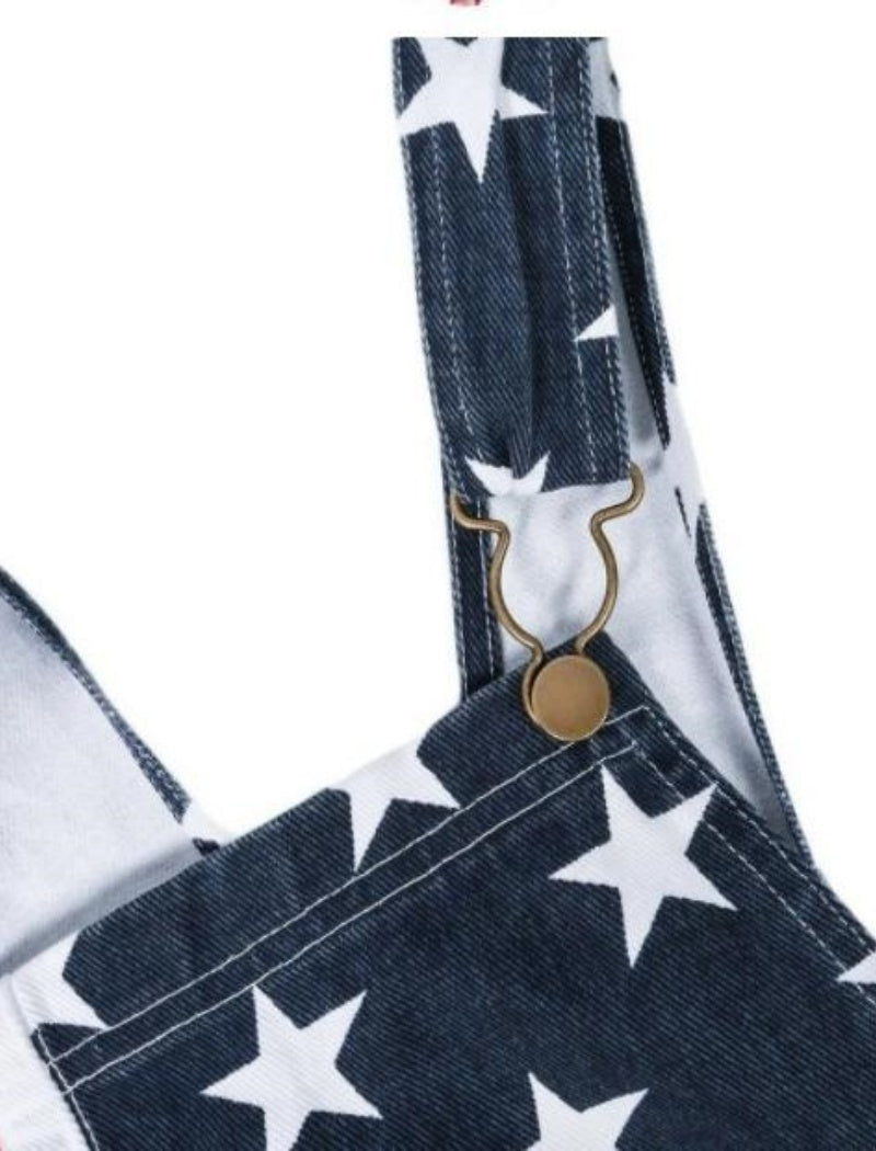 Patriotic Stars and Stripes Romper