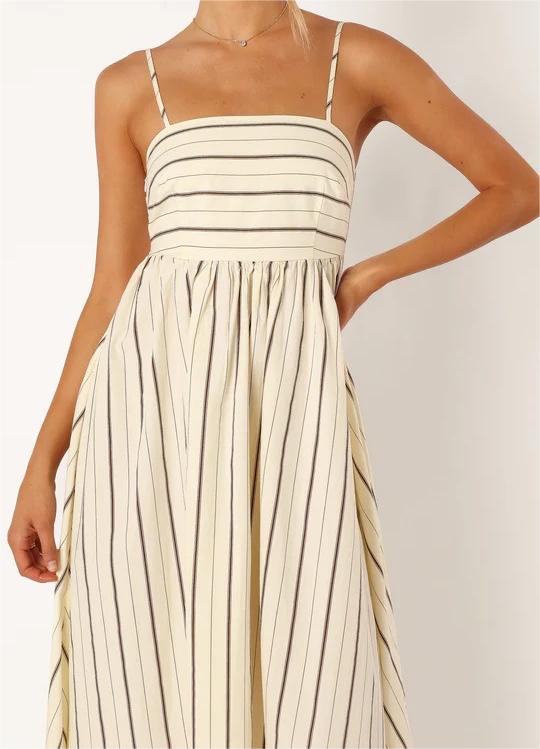 Striped Maxi Cami Dress