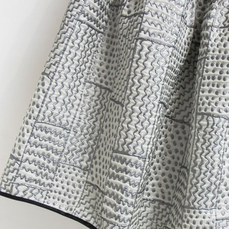 Patchwork Tiered Midi Skirt
