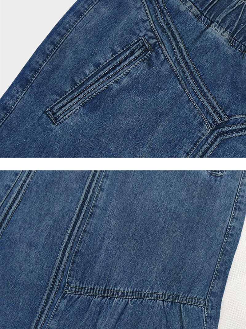 Denim A-Line Maxi Skirt