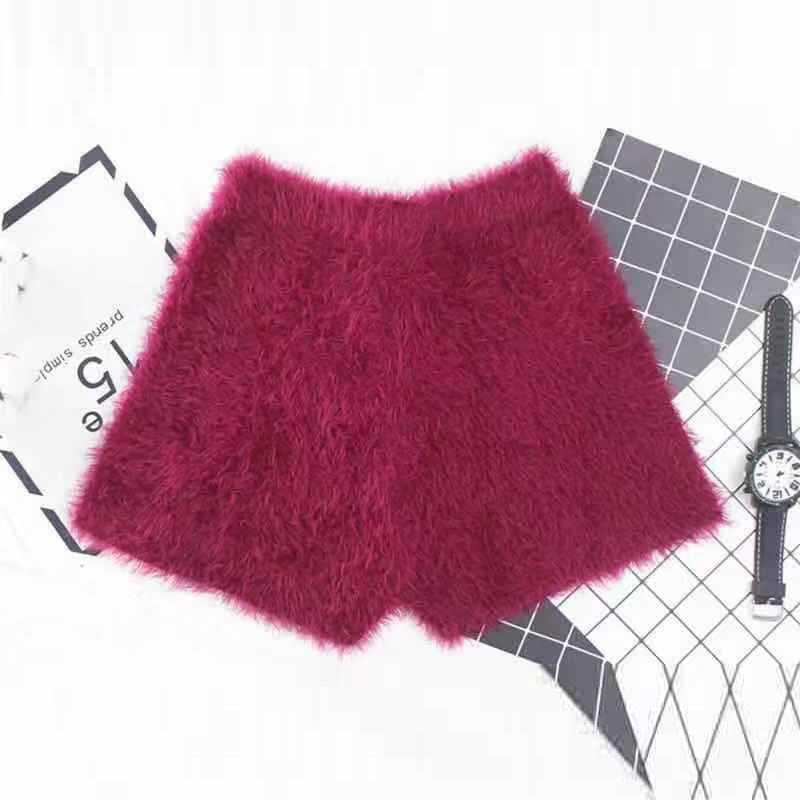 High-Waisted Knit Fleece Shorts