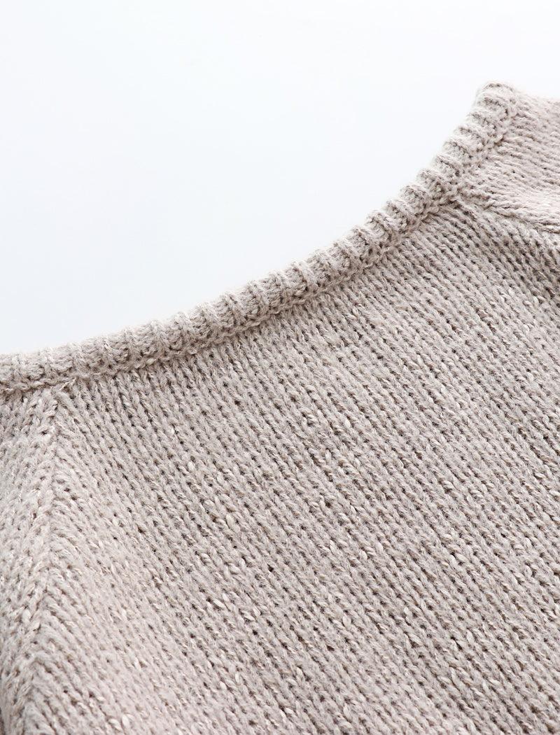 Off Shoulder Knit Pullover