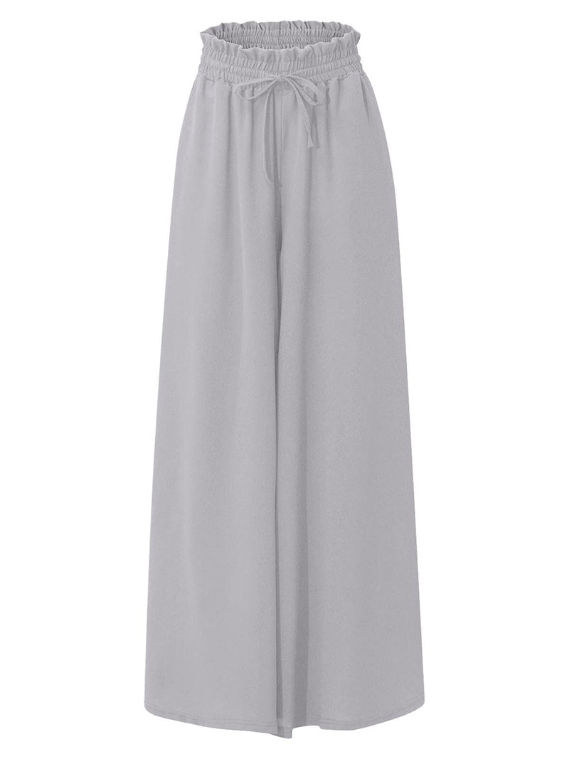 Drawstring Wide-Leg Pants