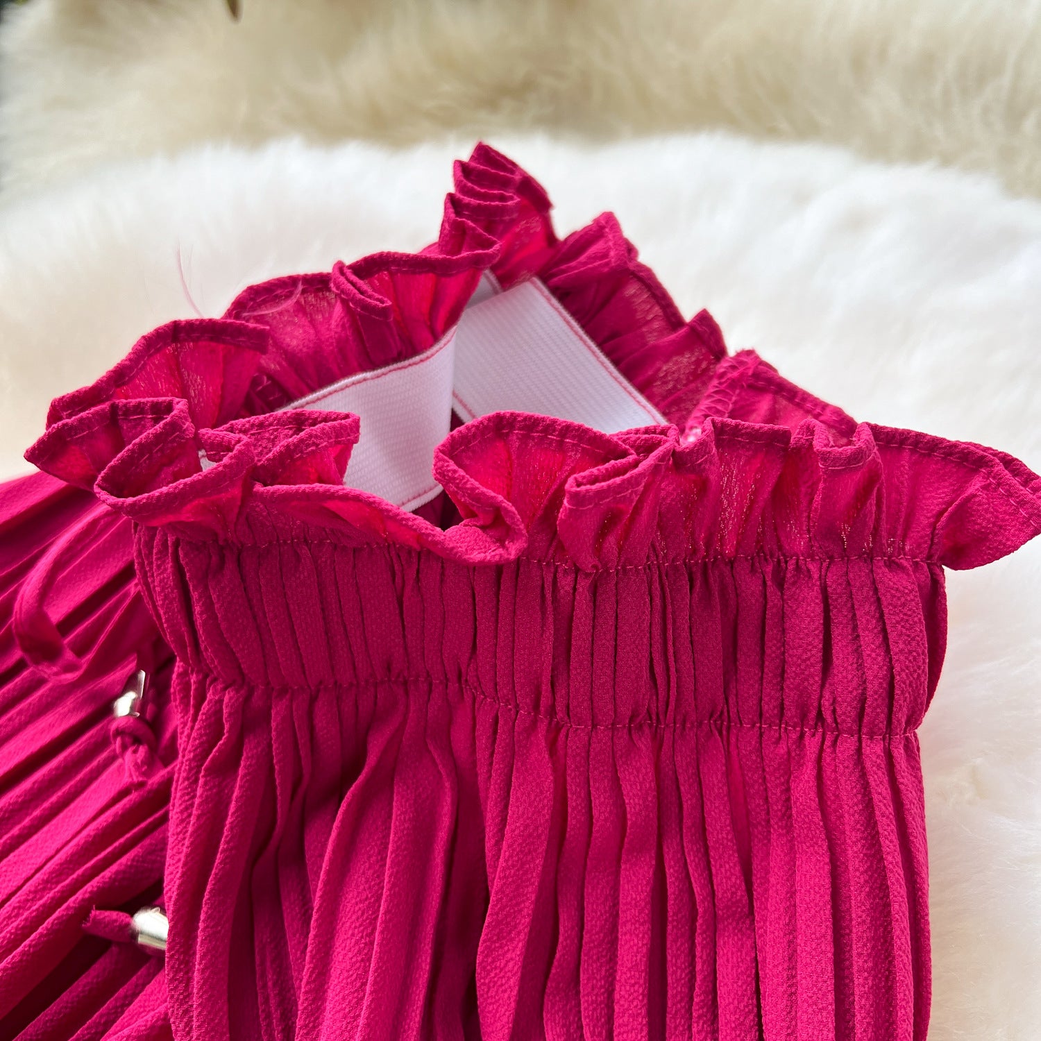 Ruched Drawstring Flared Pants