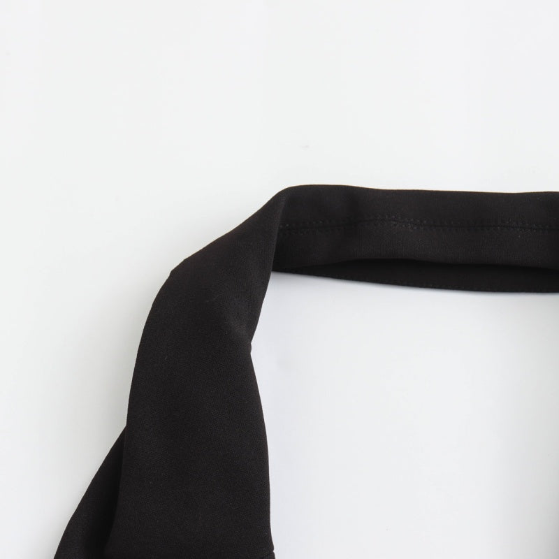 Zip-Up Tailored Halter Vest