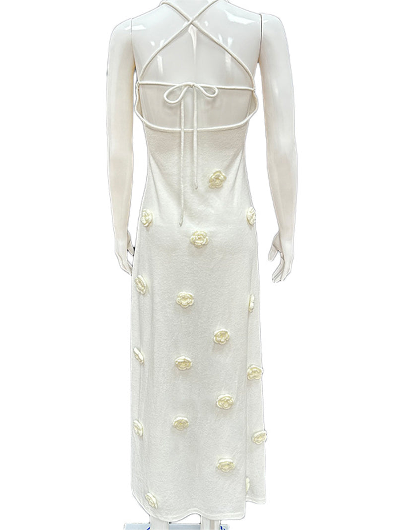 Rosette Bodycon Maxi Cami Dress