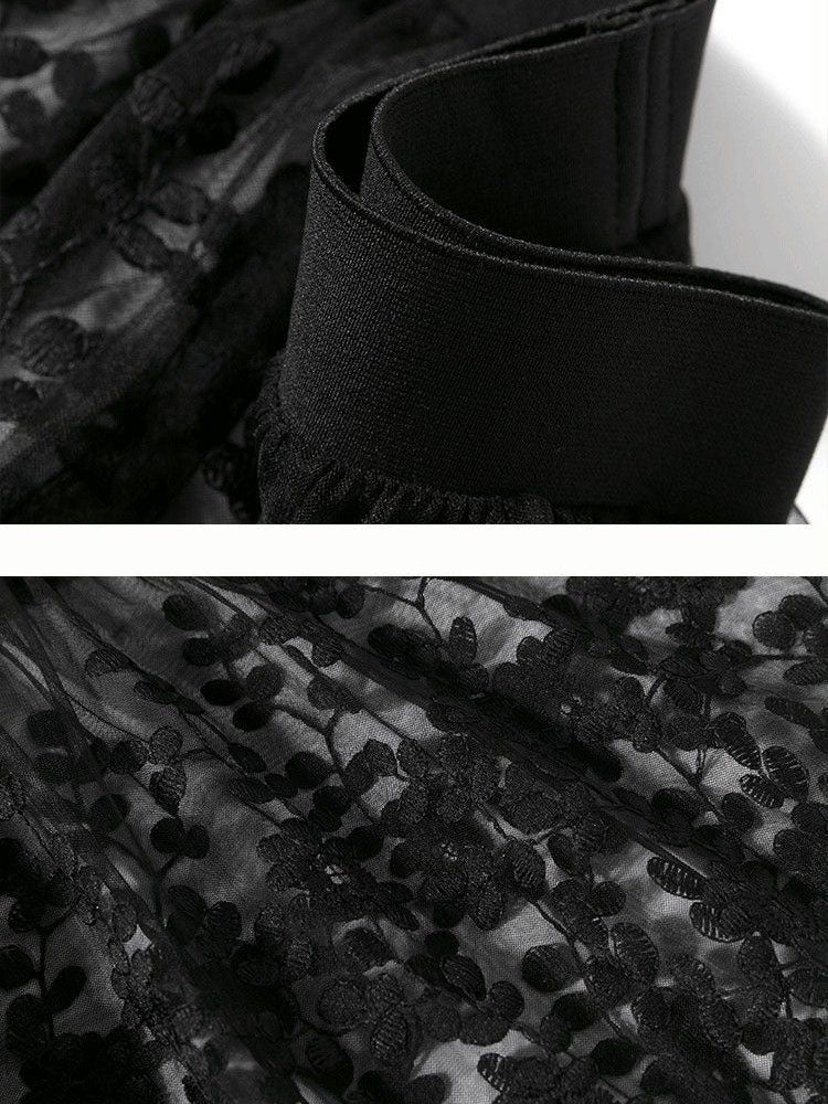 Floral Sheer Mini Skirt