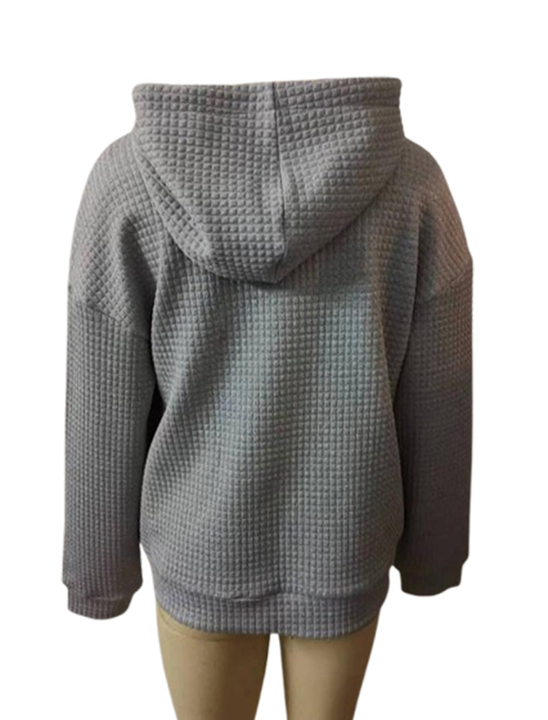 Waffle Knit Hoodie