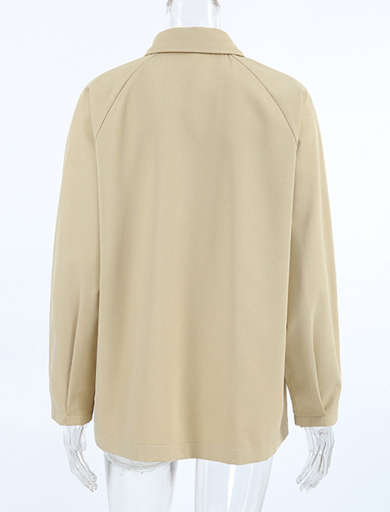 Collared Casual Loose Jacket
