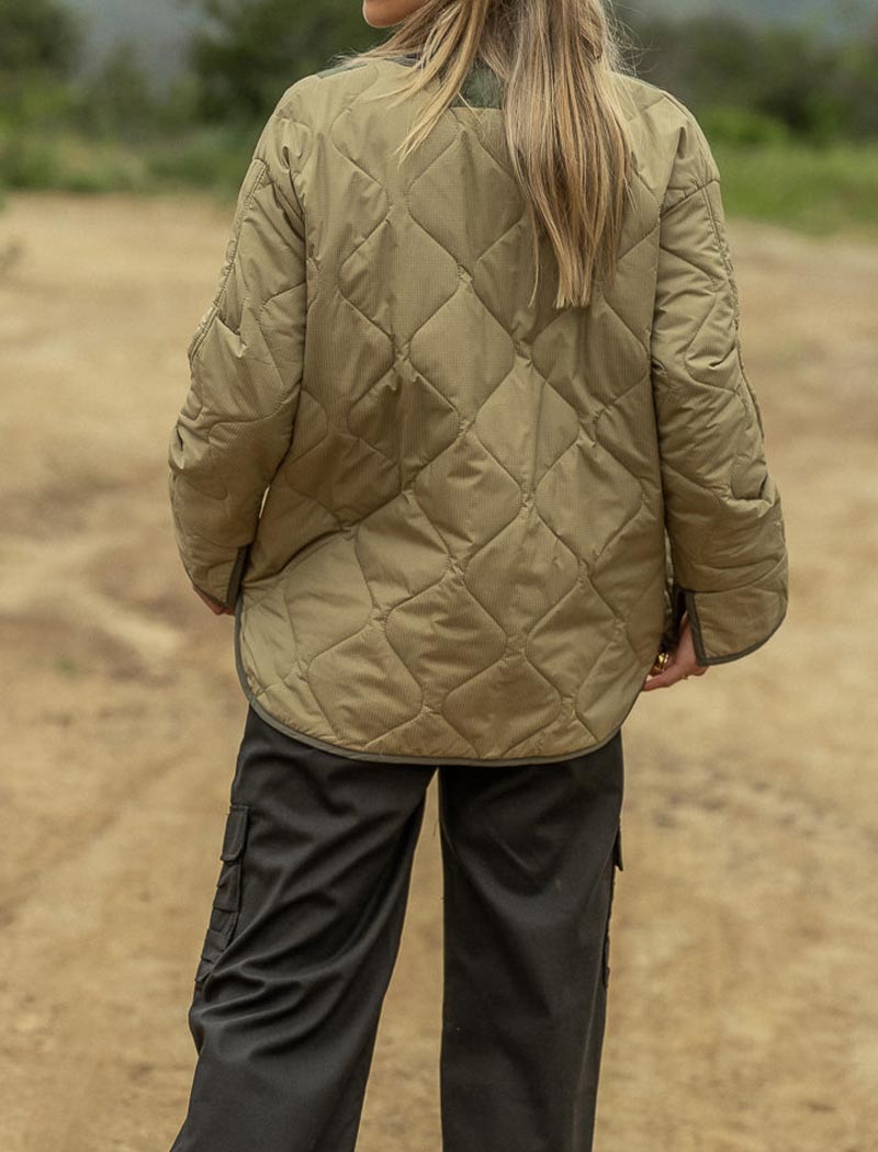Quilted Colorblock Jacket
