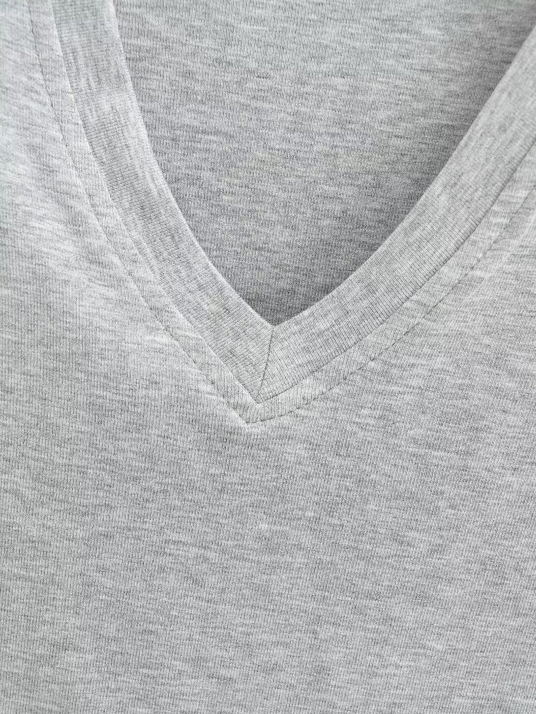 V-Neck Short-Sleeve Fitted Tee