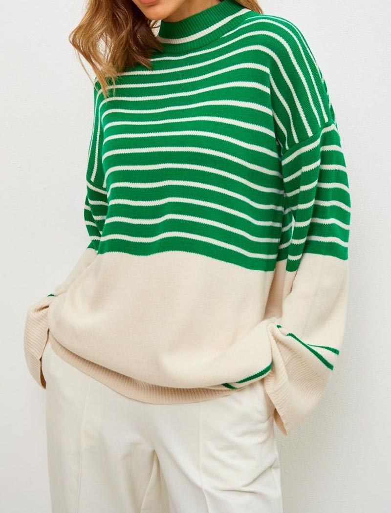Striped Oversized Sweater