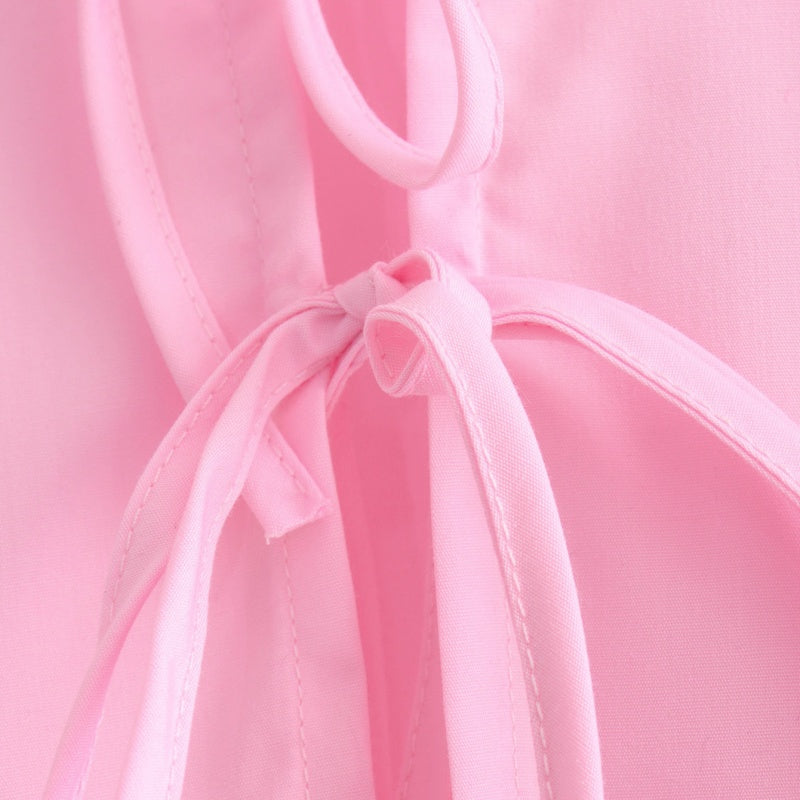 Tie-Front Peplum Blouse