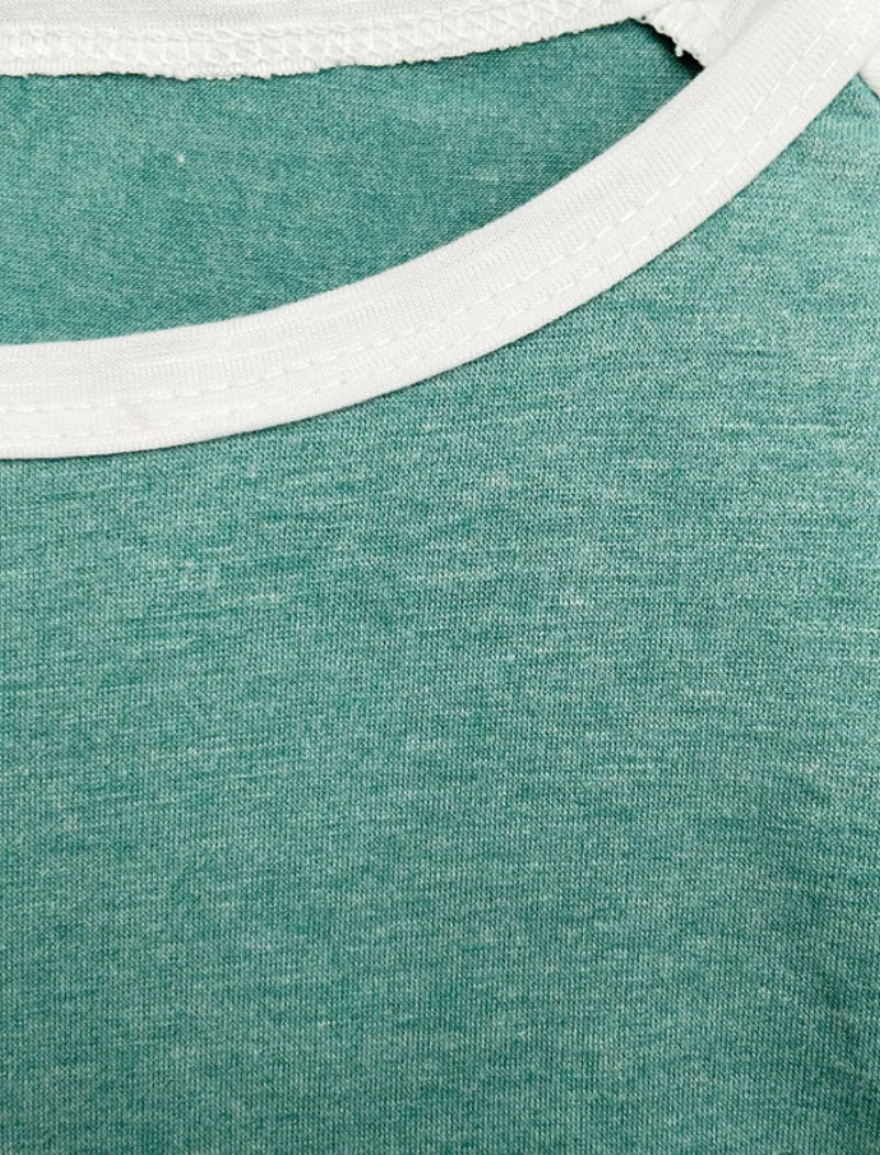 Striped Long Sleeve Baseball Tee