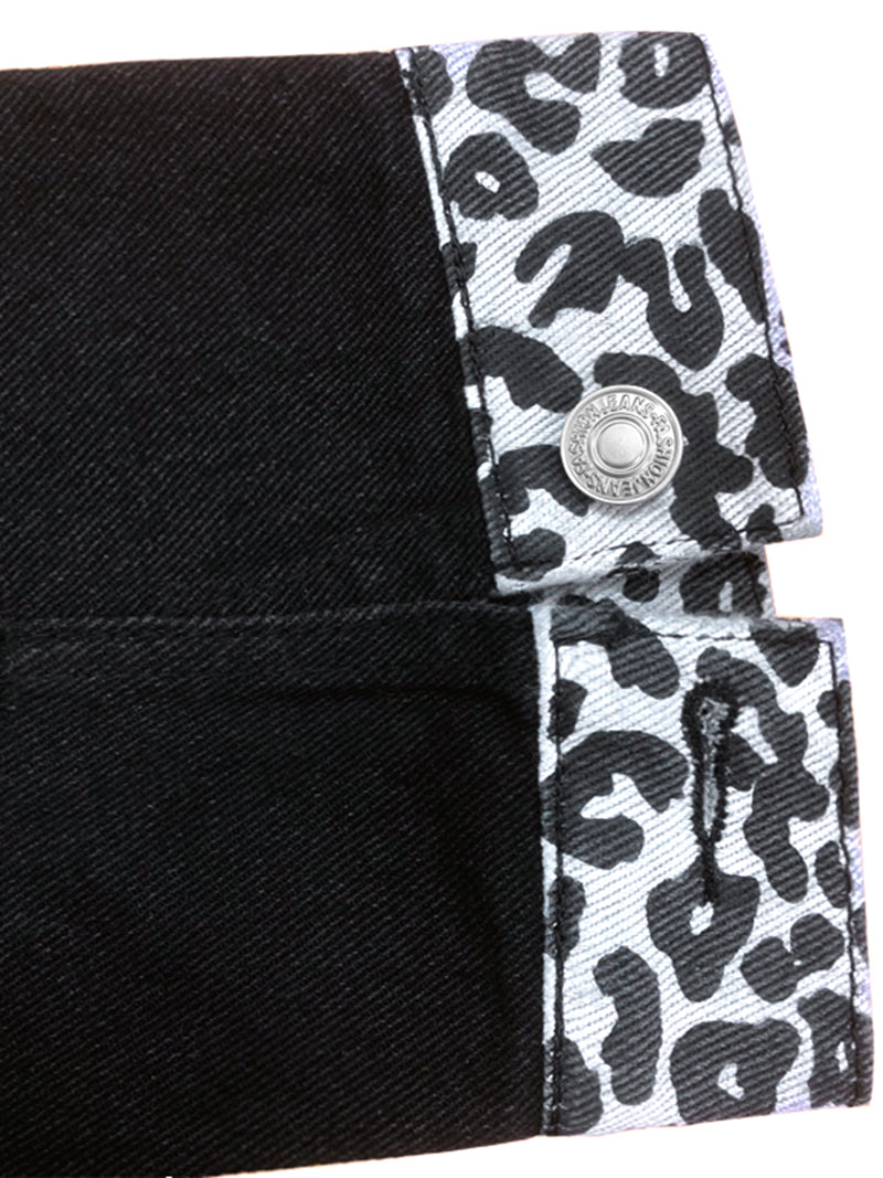 Camo Print Denim Jacket