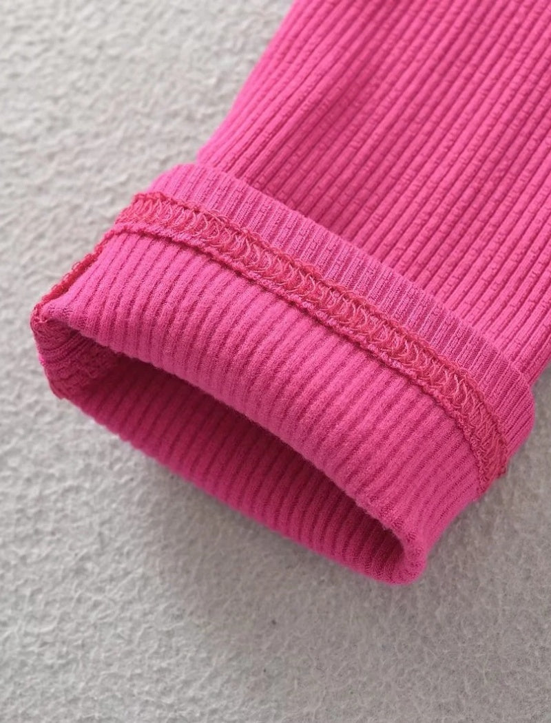 Ribbed Slim Fit Thumbhole Top